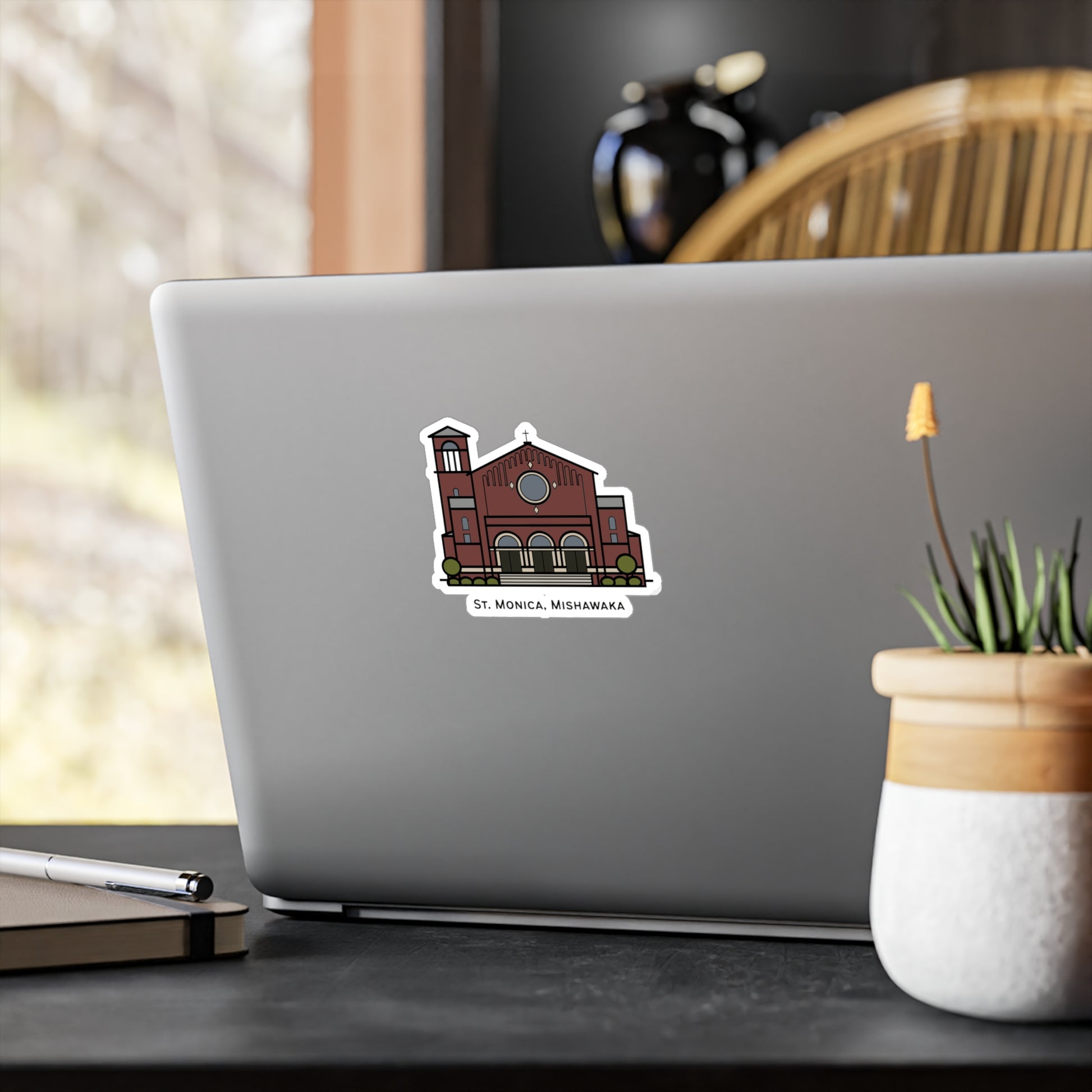 St. Monica Parish Icon Vinyl Decal – Kiss-Cut Sticker