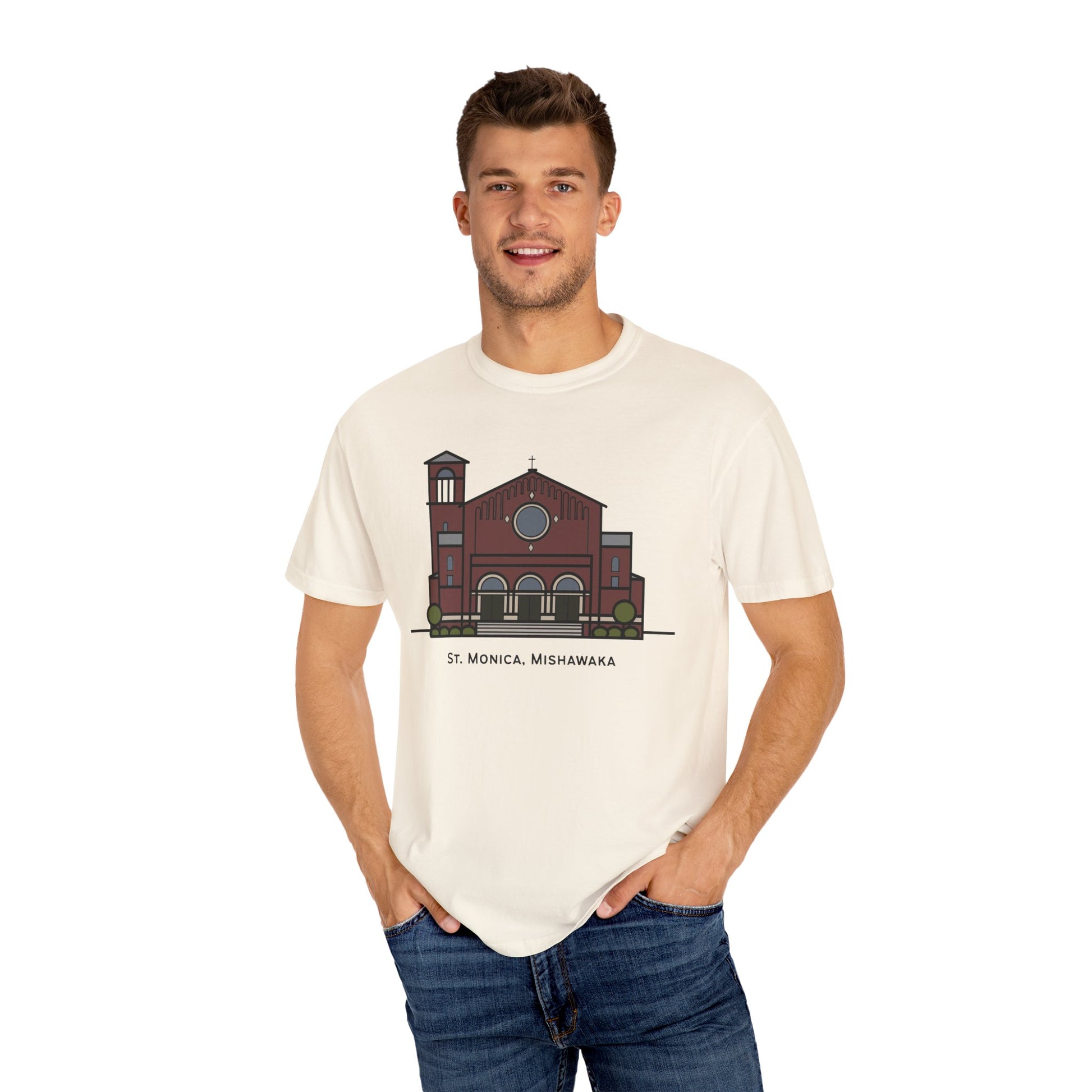 St. Monica Parish Icon T-Shirt - "Nothing is Far from God"