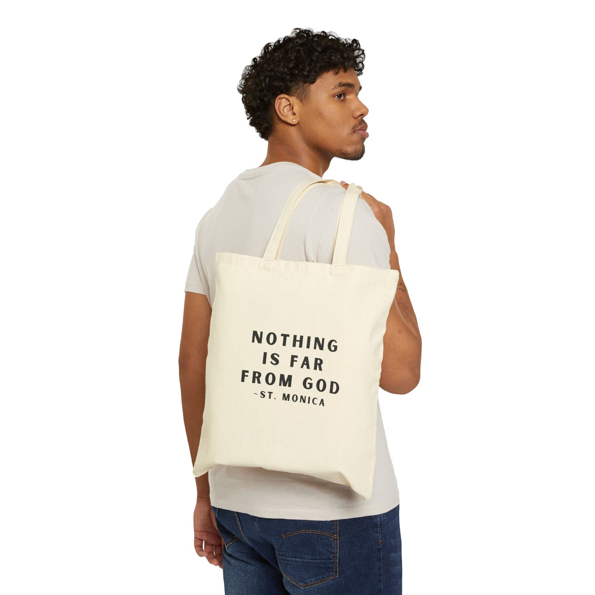 St. Monica Parish Icon Tote – “Nothing is Far from God”