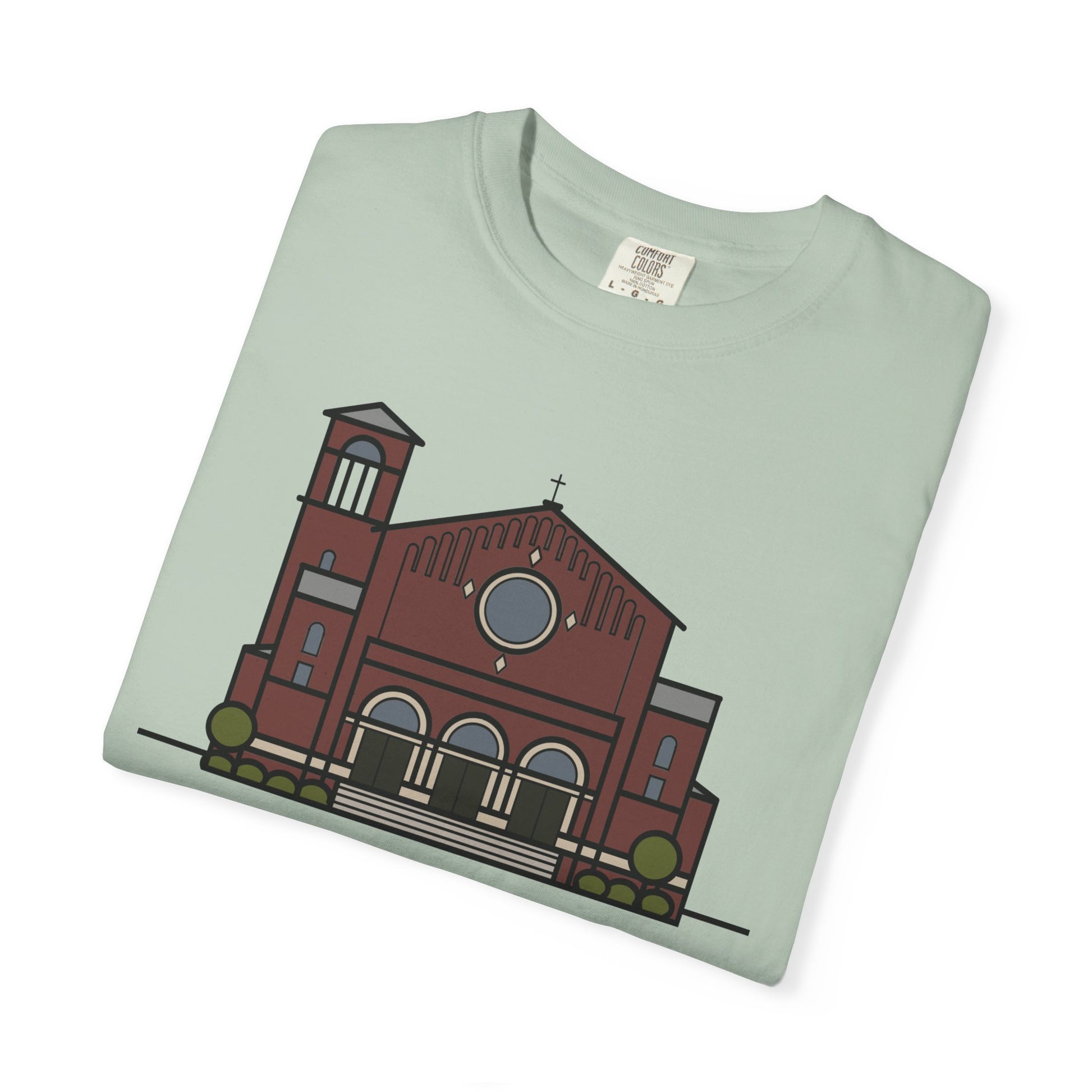 St. Monica Parish Icon T-Shirt - "Nothing is Far from God"