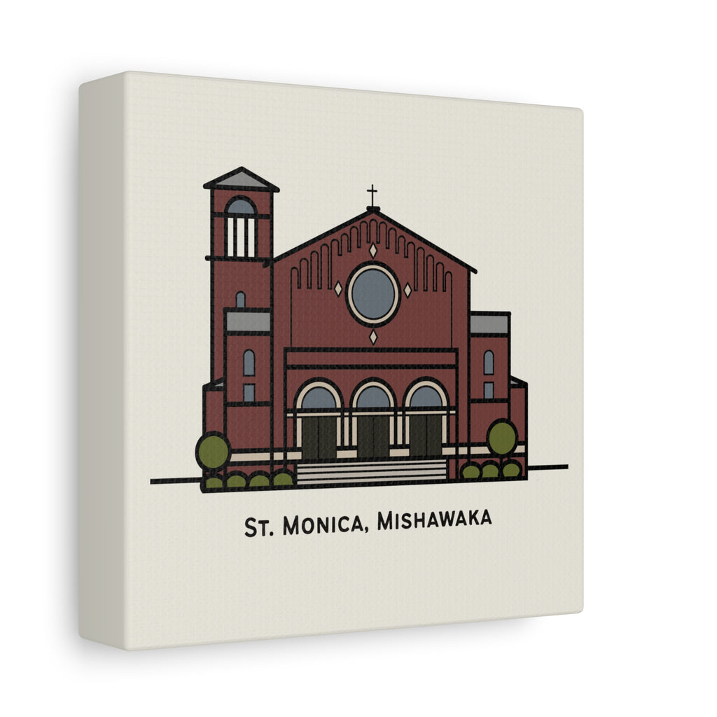St. Monica Parish Icon Stretched Canvas