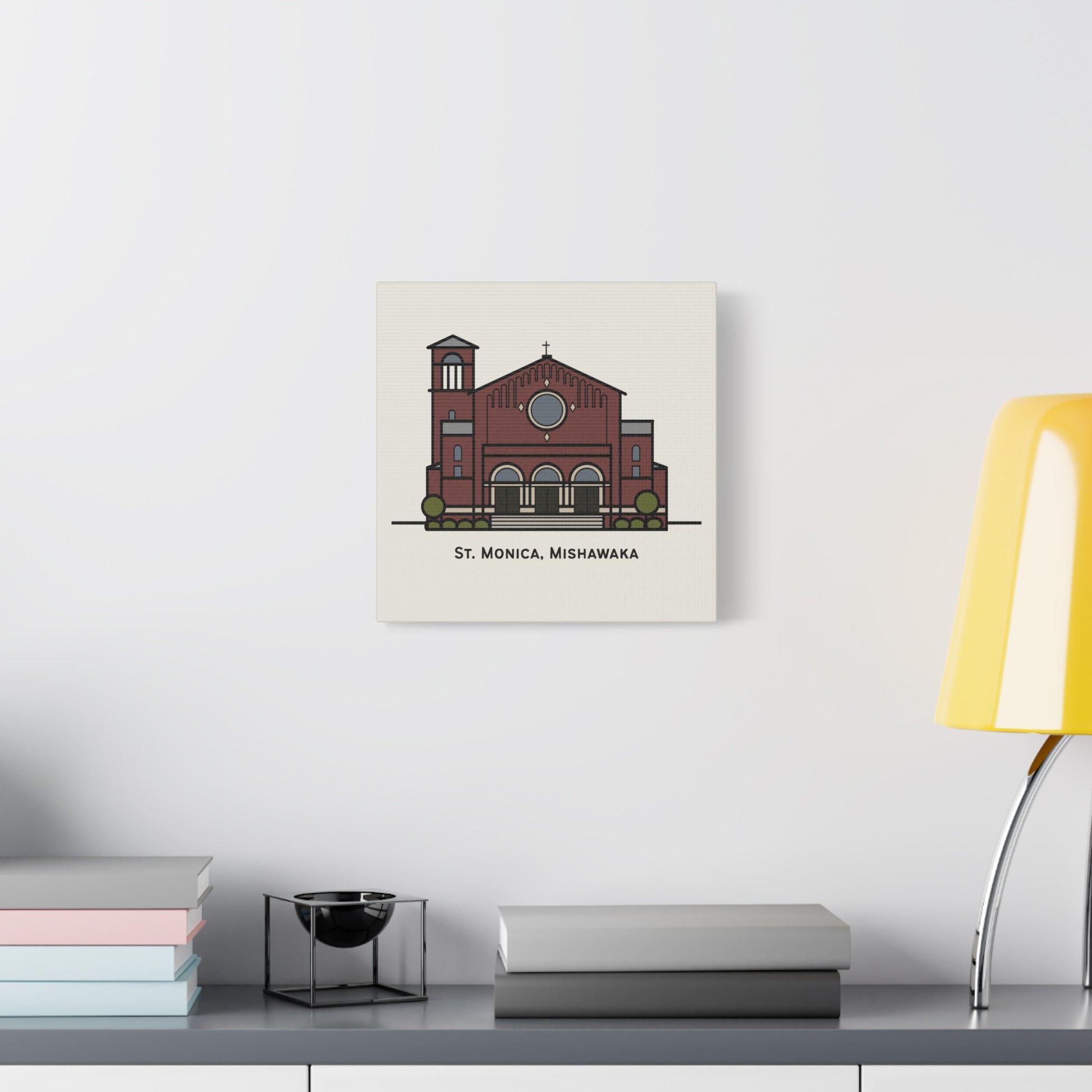 St. Monica Parish Icon Stretched Canvas