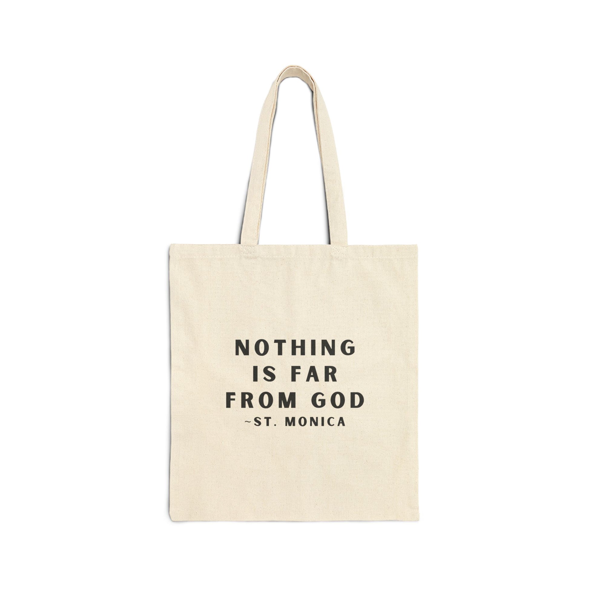 St. Monica Parish Icon Tote – “Nothing is Far from God”