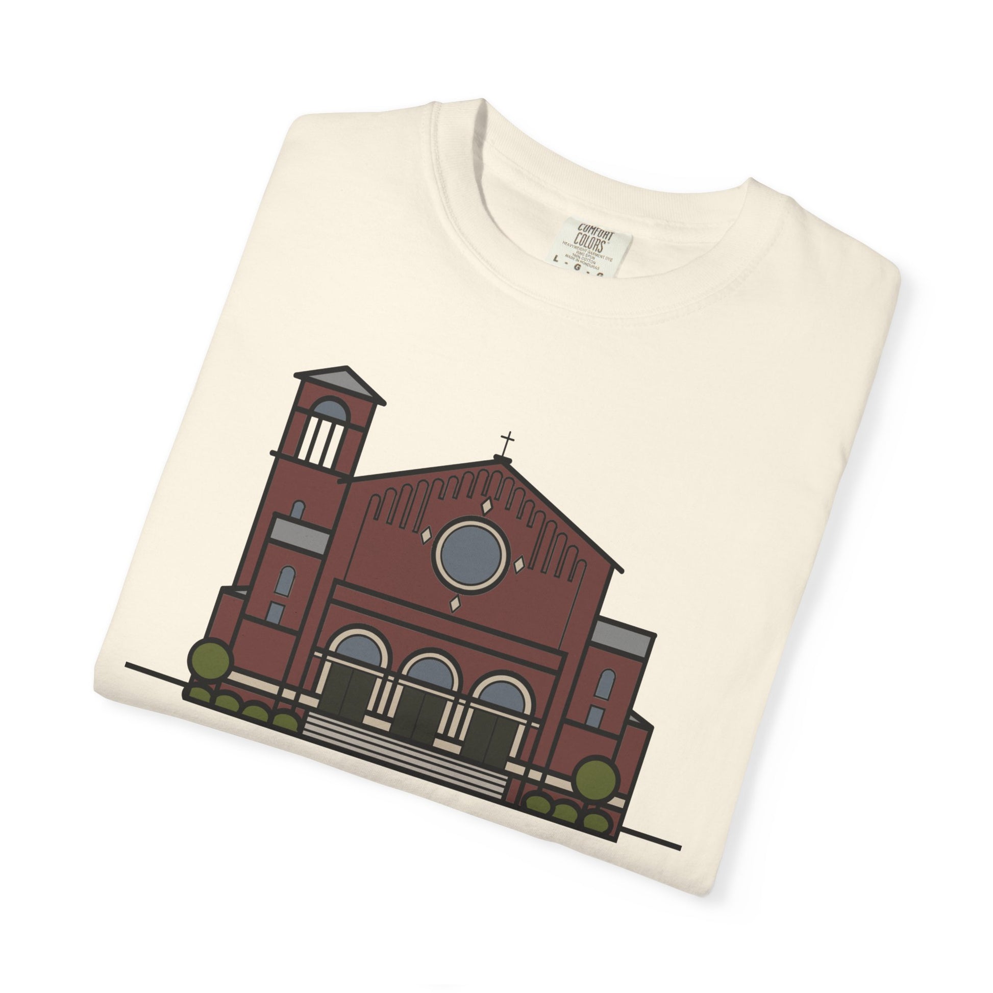 St. Monica Parish Icon T-Shirt - "Nothing is Far from God"