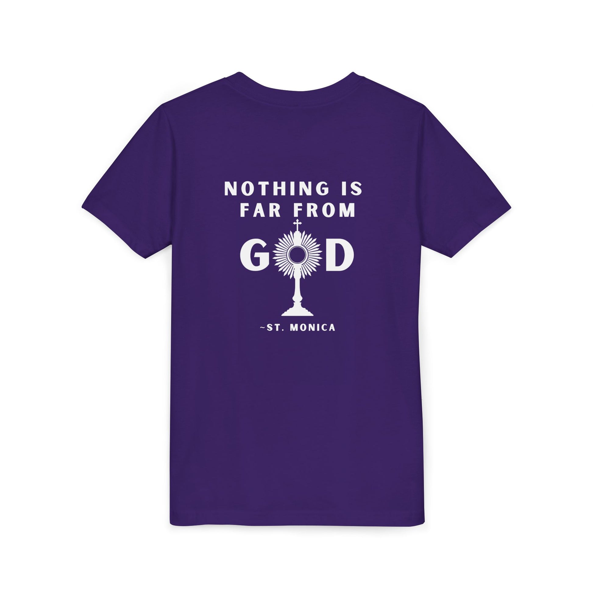 Youth Parish Festival T-Shirt – St. Monica “Nothing is Far from God”