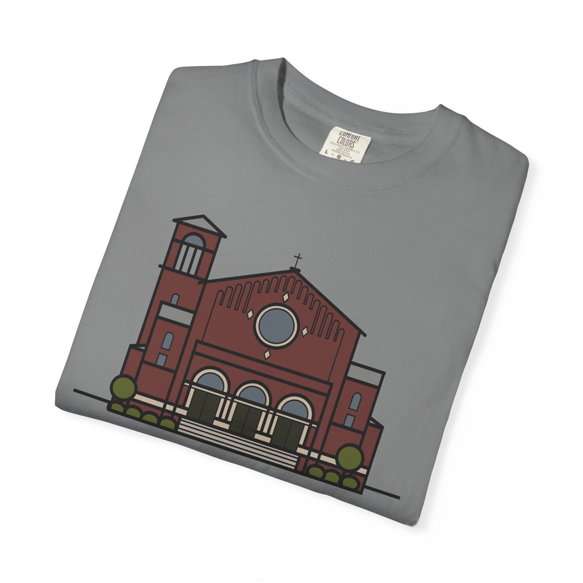 St. Monica Parish Icon T-Shirt - "Nothing is Far from God"