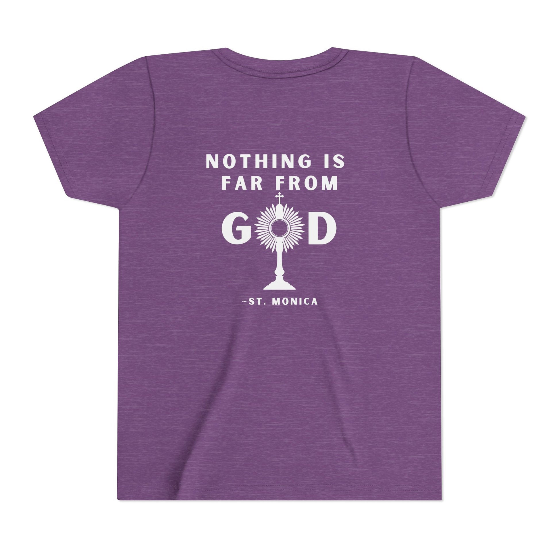 Youth Parish Festival T-Shirt – St. Monica “Nothing is Far from God”