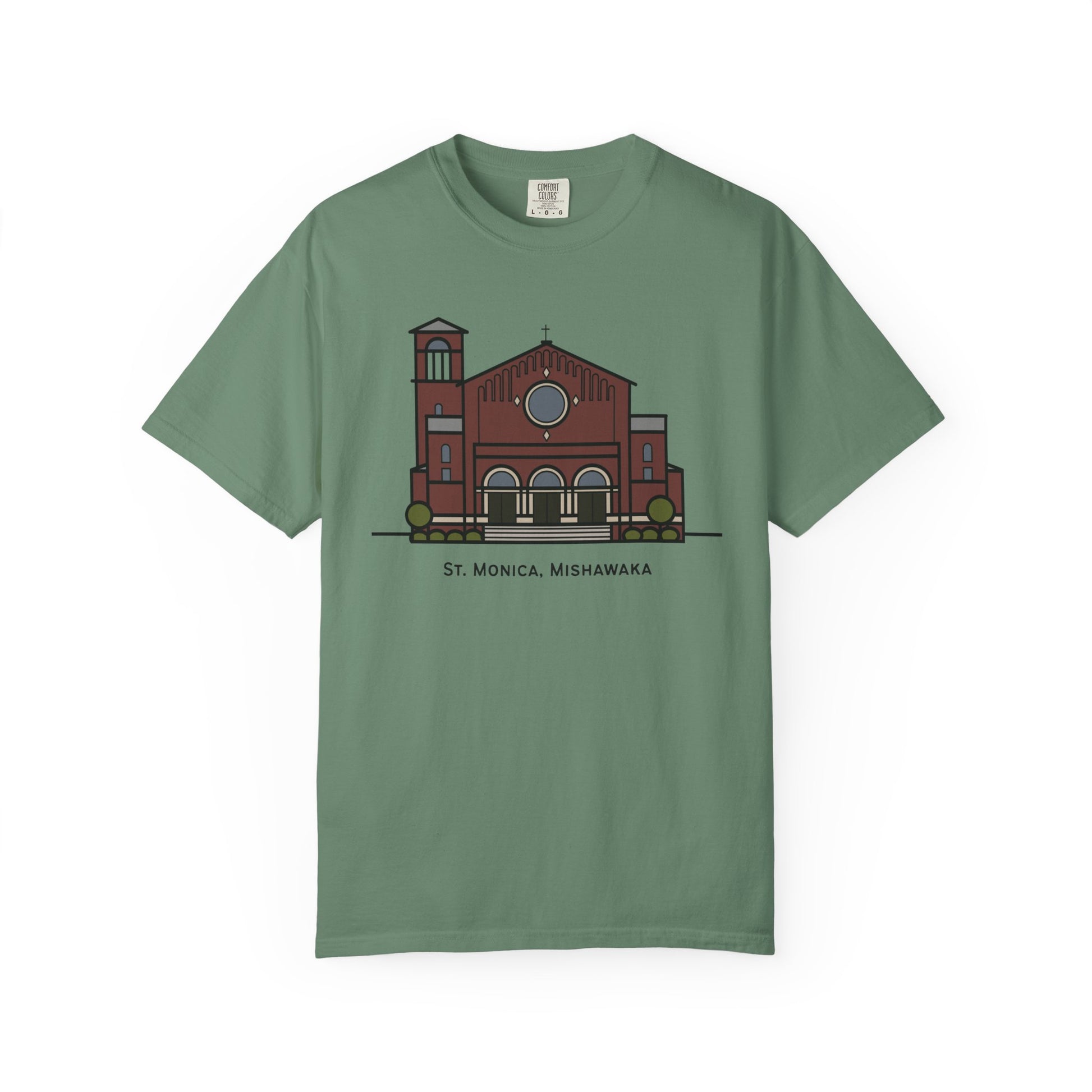 St. Monica Parish Icon T-Shirt - "Nothing is Far from God"