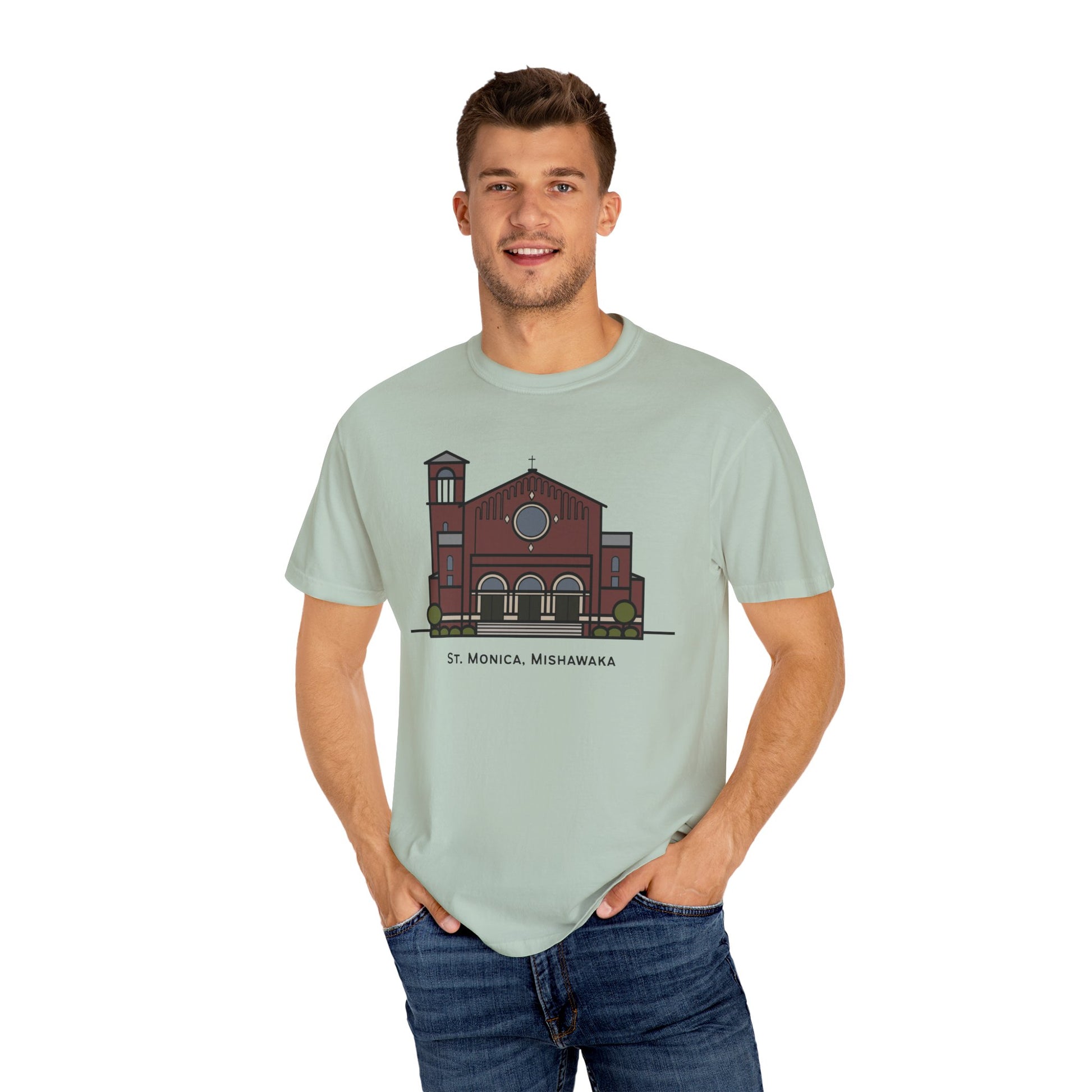 St. Monica Parish Icon T-Shirt - "Nothing is Far from God"