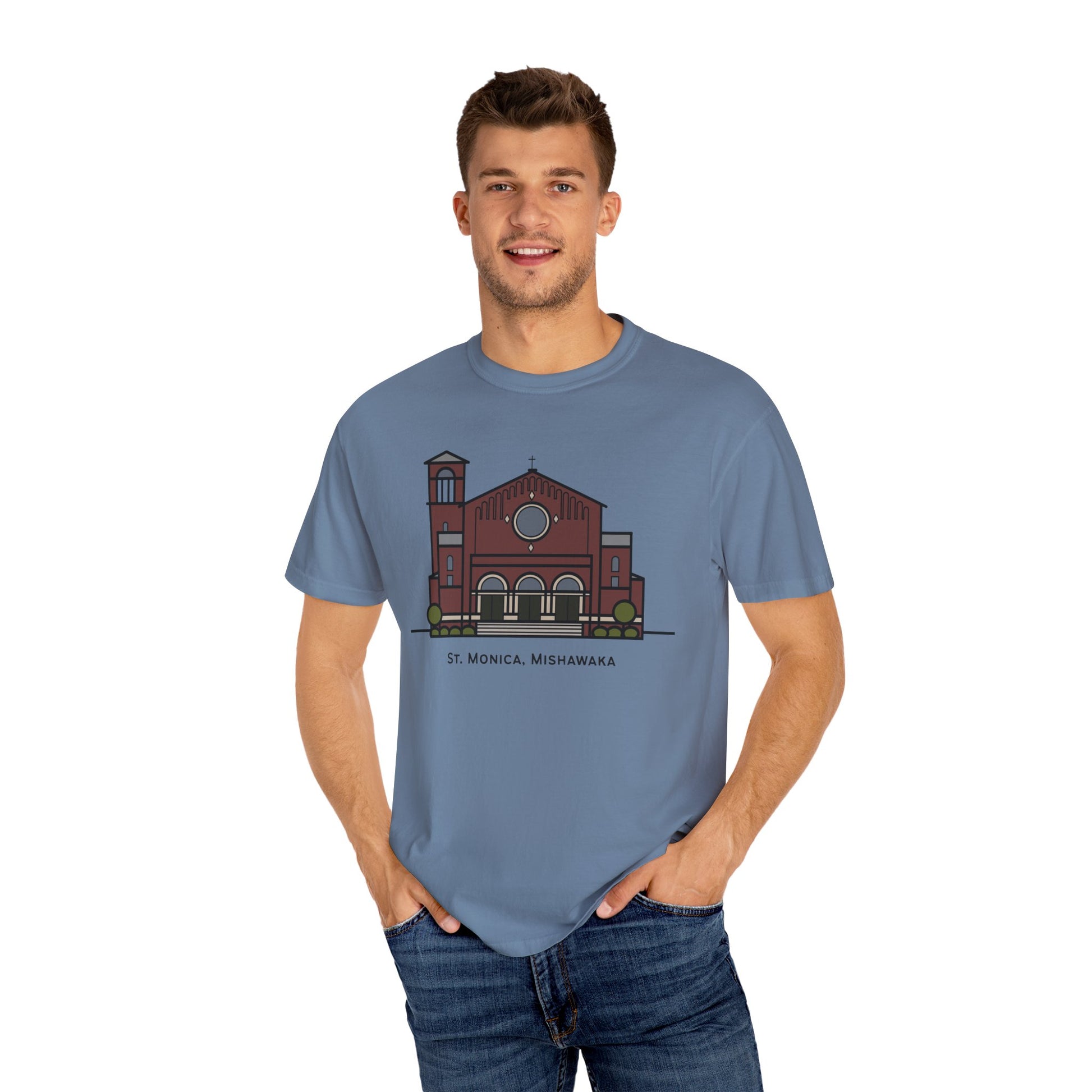St. Monica Parish Icon T-Shirt - "Nothing is Far from God"