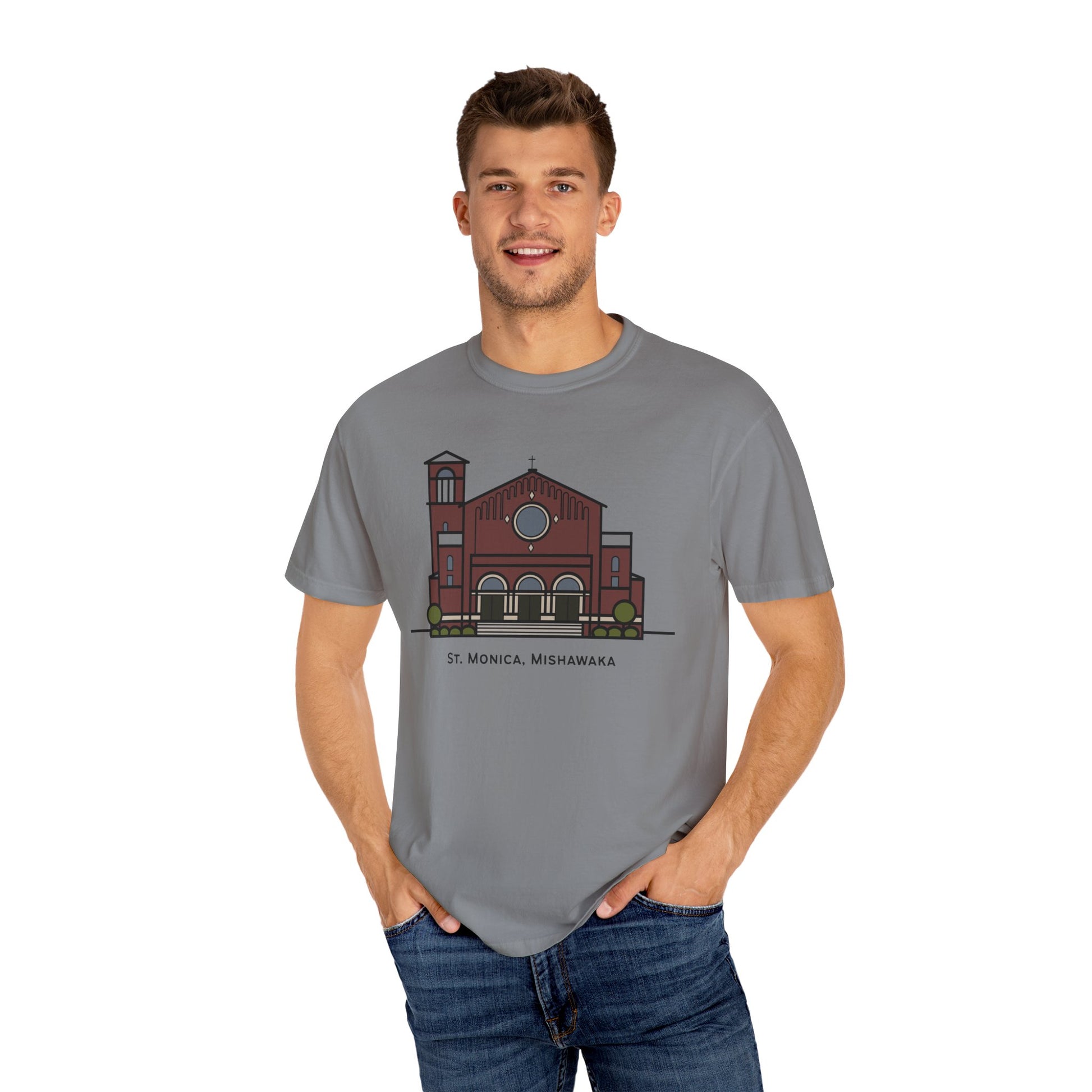 St. Monica Parish Icon T-Shirt - "Nothing is Far from God"