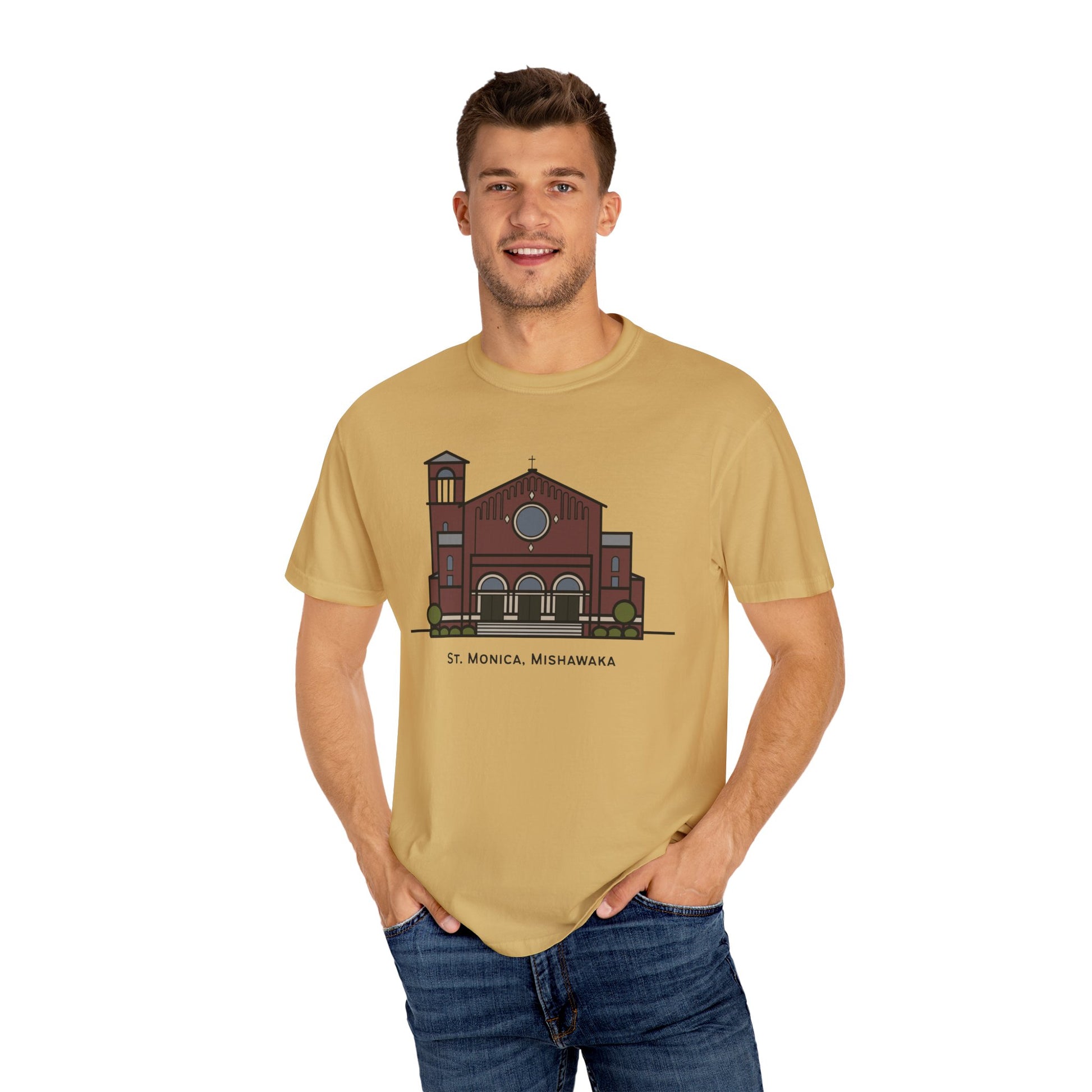 St. Monica Parish Icon T-Shirt - "Nothing is Far from God"