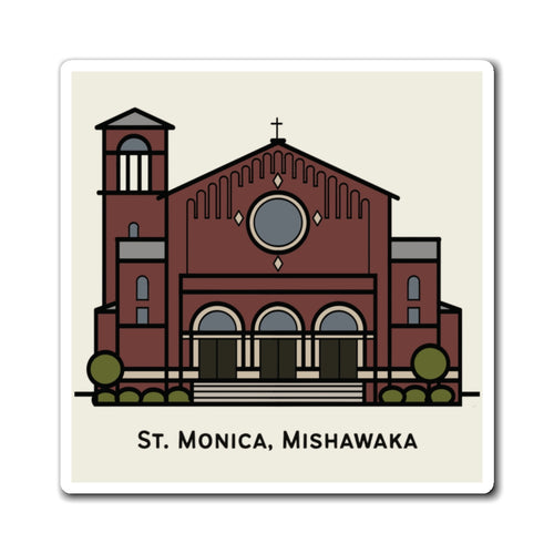 St. Monica Parish Icon Magnet – 4"x4" Vinyl