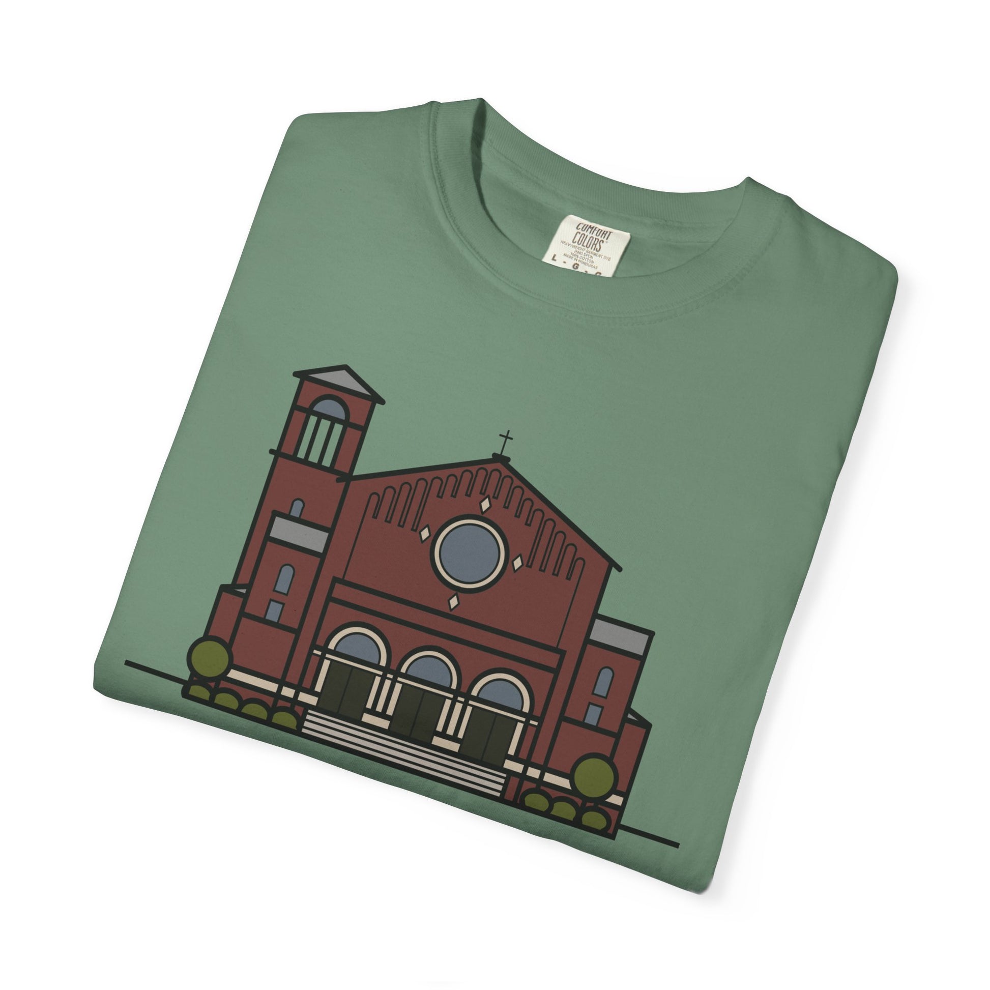 St. Monica Parish Icon T-Shirt - "Nothing is Far from God"
