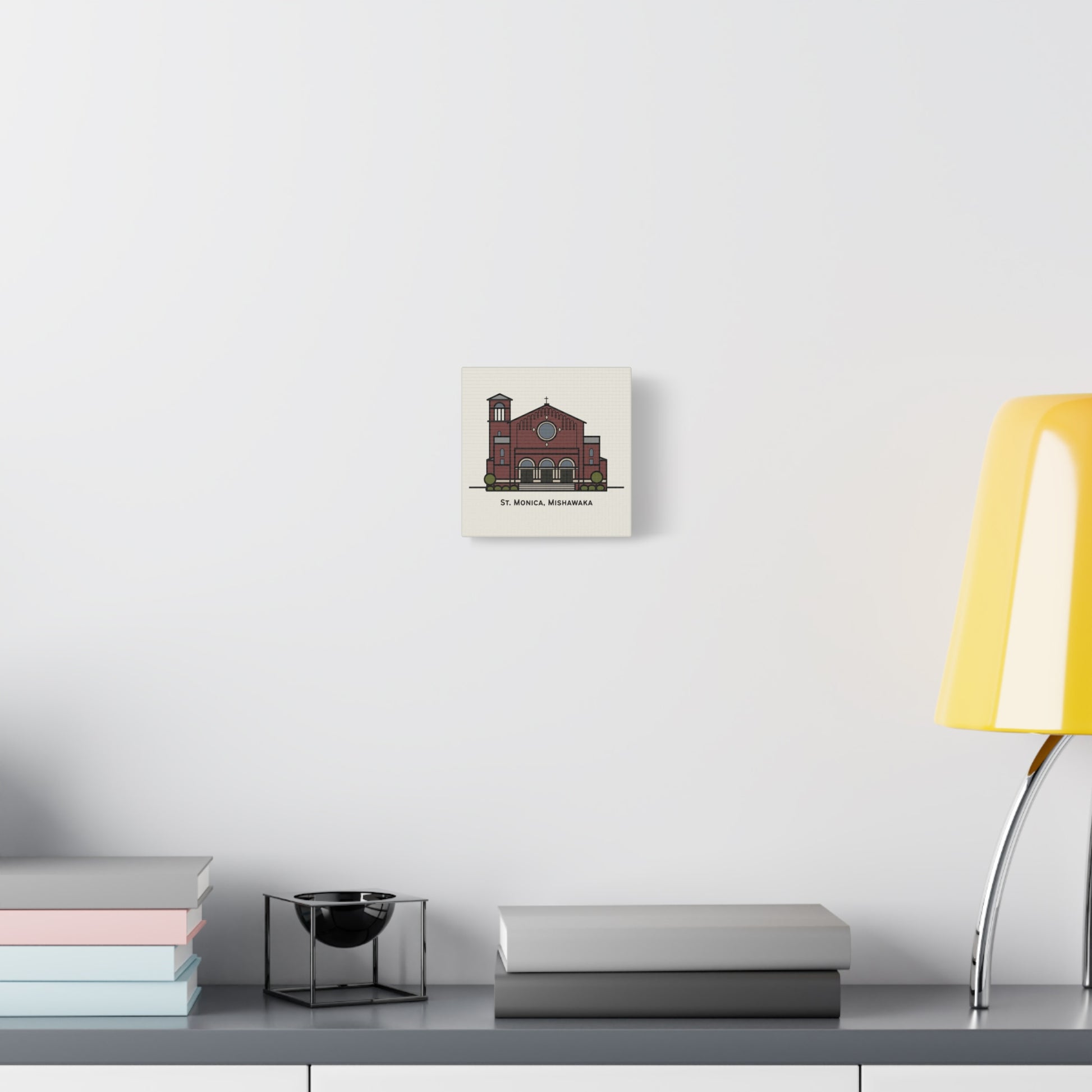 St. Monica Parish Icon Stretched Canvas