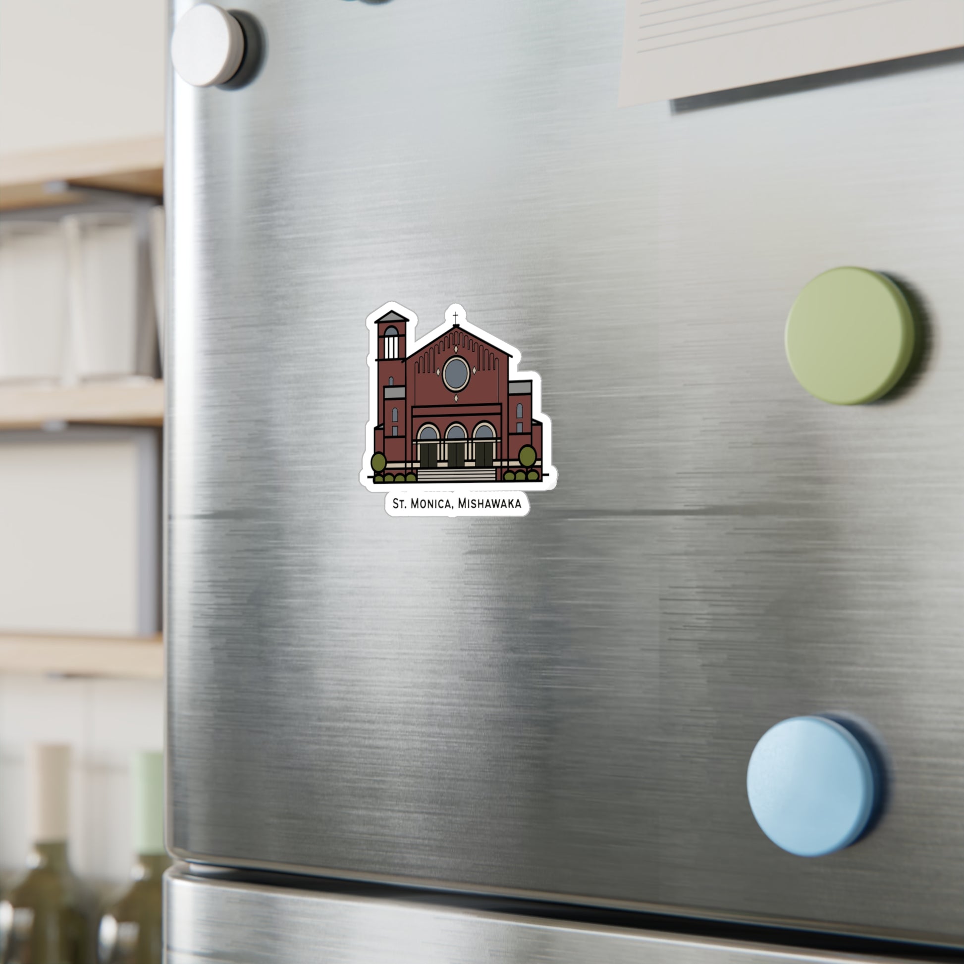 St. Monica Parish Icon Vinyl Decal – Kiss-Cut Sticker